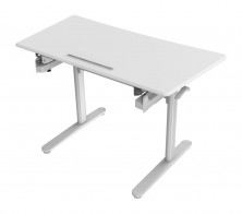 Rapid Surge Adjustable Desk. Gas Lift Operated. 1190 W X 590 D. White Only